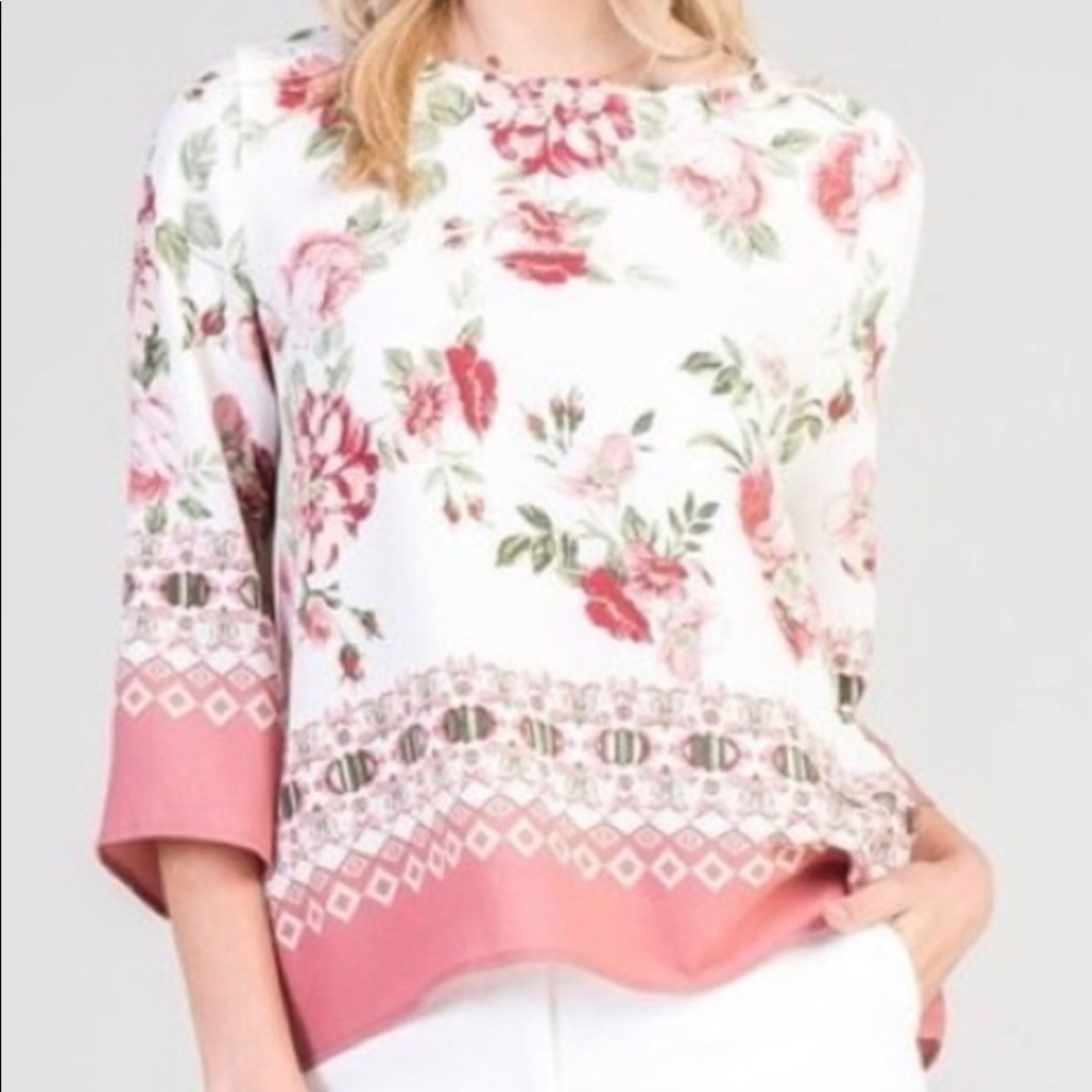 New Women’s Floral Blouse Top New